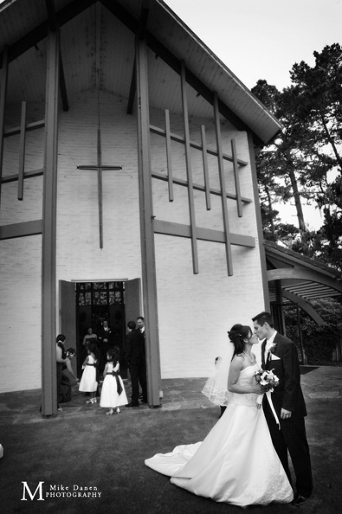 the butterfly church first methodist pacific grove wedding photography