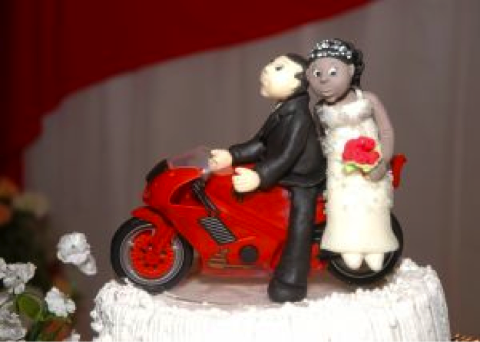 hipster wedding cake topper